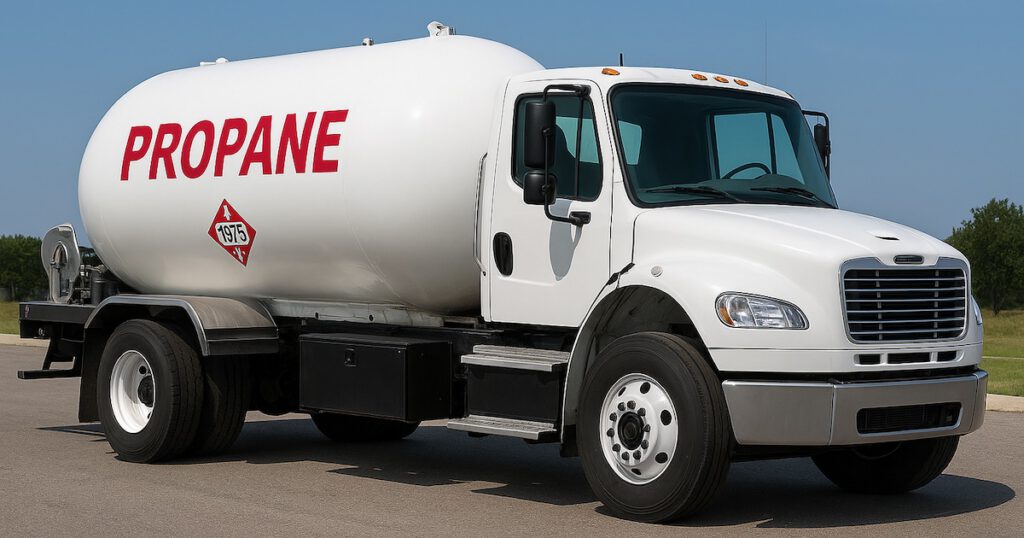 Propane deliver truck professional