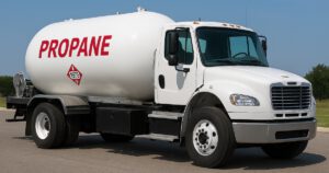Propane deliver truck professional