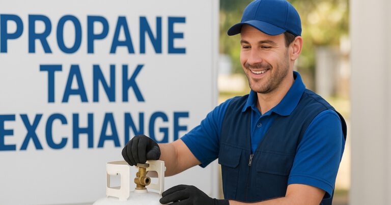 Propane tank exchange